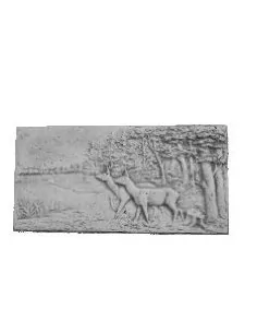 Statue paysage biche - 1