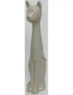 Statue chat gris moderne - 1