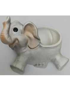 Statue éléphant pot - 1