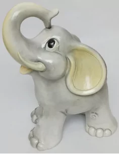 Statue éléphant peint - 1