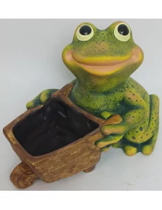 Statue grenouille brouette - 1