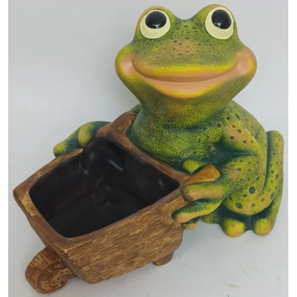 Statue grenouille brouette - 1