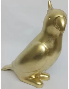 Statue perroquet doré - 1