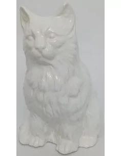 Statue chat blanc - 1