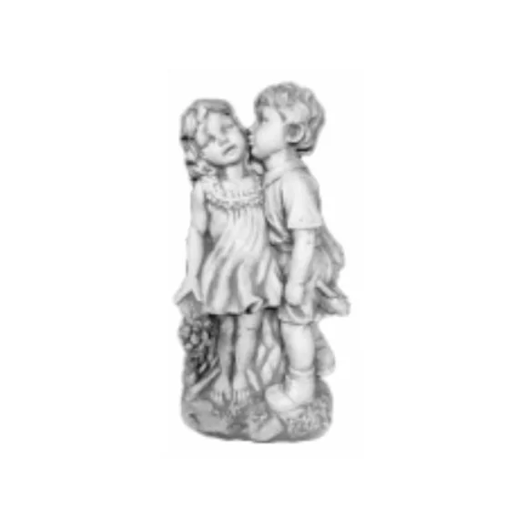 Statue enfants bisou - 1