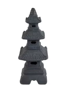 Pagode grise en résine de fibre - 1
