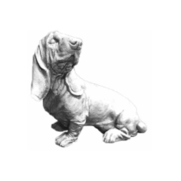 Statue chien basset - 1