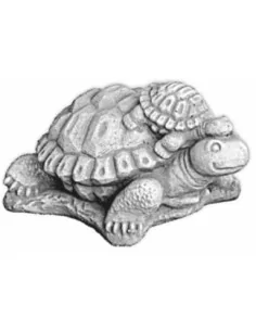 Statue tortue maman et son petit - 1