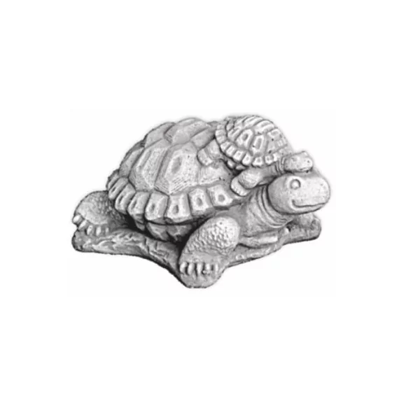Statue tortue maman et son petit - 1