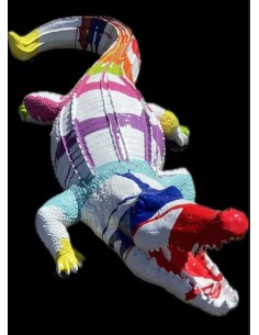 Crocodile 150cm - Blanc trash - 1