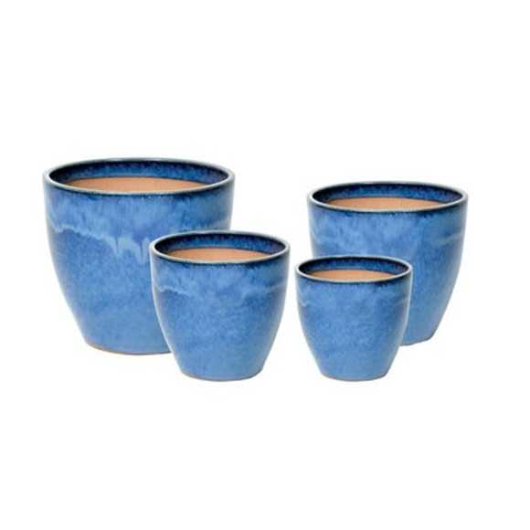 Pot en grès bleu - 1