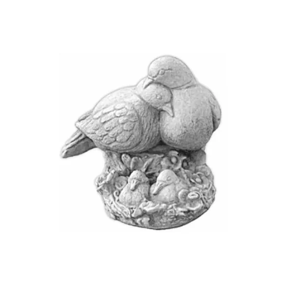 Statue couple de pigeons - 1