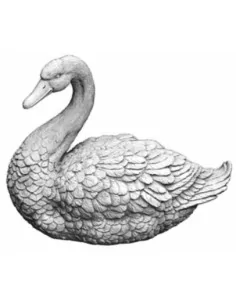Statue cygne couché - 1