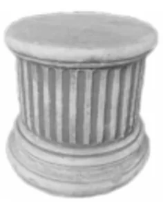 Socle rond cannelé - 1