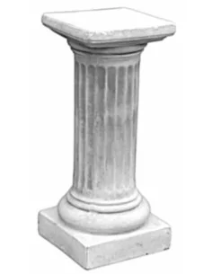Socle rond haut cannelé - 1