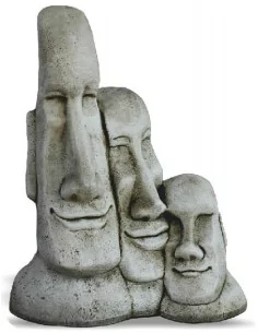Triple tête de moaï - Ceniza - 1