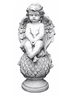 Statue ange assis -768- - 1