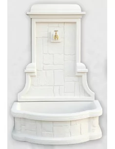 Fontaine médiéval - Blanche - H115 - 1