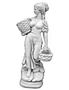 Statue femme aux paniers - 1