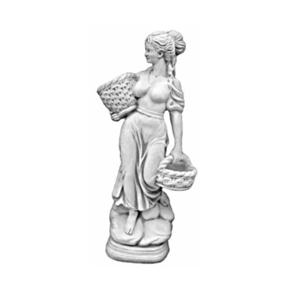 Statue femme aux paniers - 1