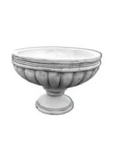 Vasque sur pied cannelée - 1