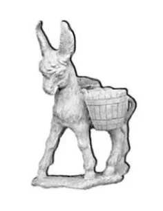 Statue âne avec paniers - 1