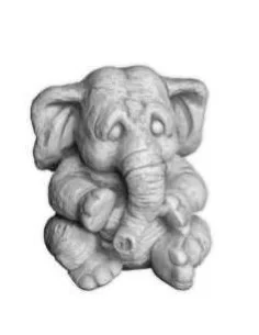 Statue éléphant assis - 1