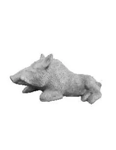 Statue sanglier couché - 1