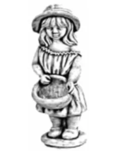 Statue fillette fermière - 1