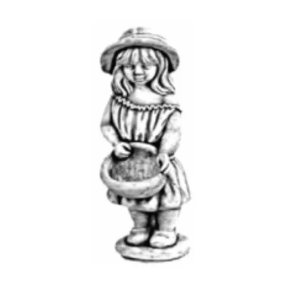 Statue fillette fermière - 1